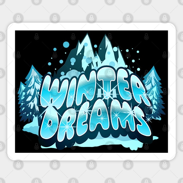 Winter Dreams Sticker by mythikcreationz